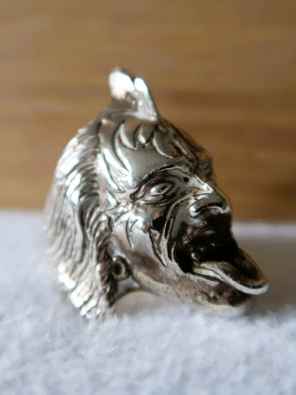 Heavy Music Rock Stage Power Biker Ring KISS Gene Simmons 925 Sterling Silver